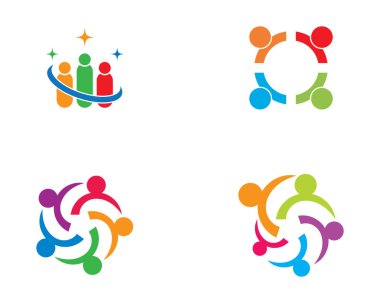 Evlat edinme ve toplumsal bakım logosu vektör resmetme tasarımı