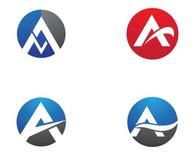 Bir harf logo vektör illüstrasyon tasarımı
