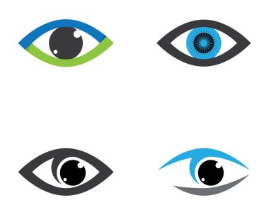 Marka Kimliği Kurumsal Göz Bakımı vektör logosu tasarımı