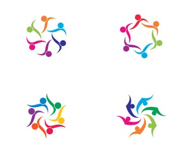 Evlat edinme ve toplumsal bakım logosu vektör resmetme tasarımı