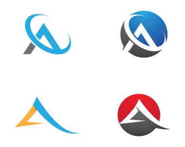 Bir harf logo vektör illüstrasyon tasarımı