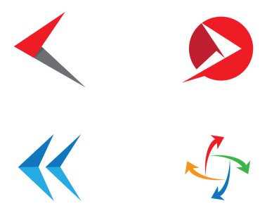 Ok logo şablonu vektör resimleme tasarımı