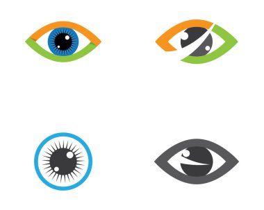 Marka Kimliği Kurumsal Göz Bakımı vektör logosu tasarımı