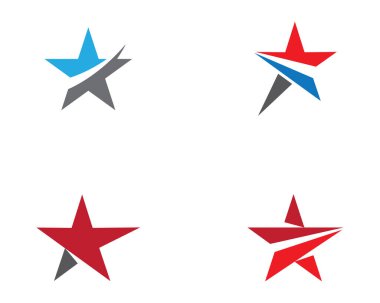 Yıldız Logosu Şablonu vektör illüstrasyon tasarımı
