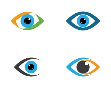 Marka Kimliği Kurumsal Göz Bakımı vektör logosu tasarımı