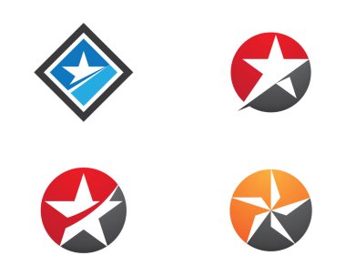Yıldız Logosu Şablonu vektör illüstrasyon tasarımı