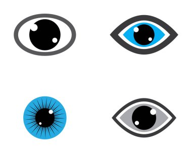 Marka Kimliği Kurumsal Göz Bakımı vektör logosu tasarımı