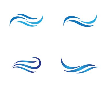 Su Dalgası logo vektör illüstrasyon tasarımı