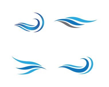 Su Dalgası logo vektör illüstrasyon tasarımı