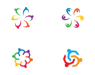 Evlat edinme ve toplumsal bakım logosu vektör resmetme tasarımı