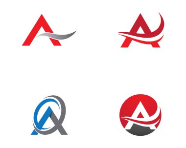 Bir harf logo vektör illüstrasyon tasarımı