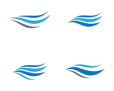 Su Dalgası logo vektör illüstrasyon tasarımı