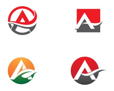 Bir harf logo vektör illüstrasyon tasarımı