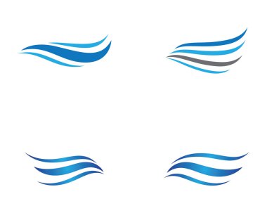 Su Dalgası logo vektör illüstrasyon tasarımı