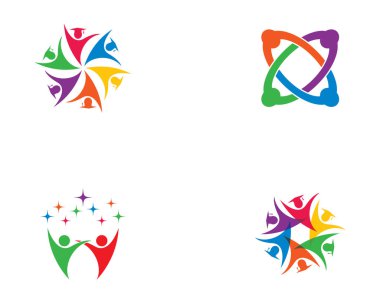 Evlat edinme ve toplumsal bakım logosu vektör resmetme tasarımı