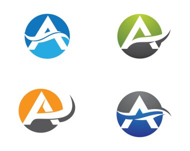 Bir harf logo vektör illüstrasyon tasarımı