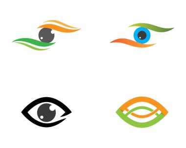 Marka Kimliği Kurumsal Göz Bakımı vektör logosu tasarımı