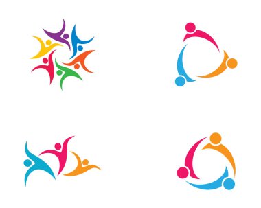 Evlat edinme ve toplumsal bakım logosu vektör resmetme tasarımı