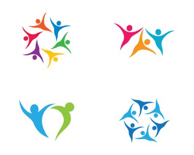 Evlat edinme ve toplumsal bakım logosu vektör resmetme tasarımı