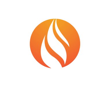 Ateş logosu şablon vektör resimleme tasarımı