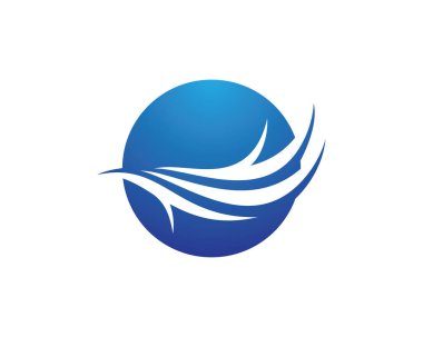 Su Dalgası logo vektör illüstrasyon tasarımı