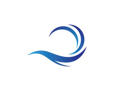 Su Dalgası logo vektör illüstrasyon tasarımı