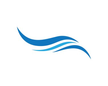 Su Dalgası logo vektör illüstrasyon tasarımı