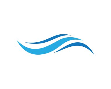 Su Dalgası logo vektör illüstrasyon tasarımı