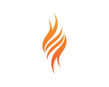 Ateş logosu şablon vektör resimleme tasarımı