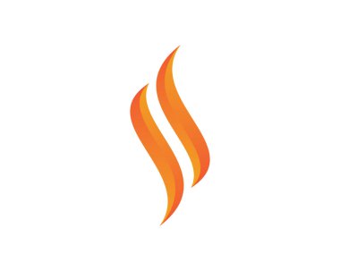 Ateş logosu şablon vektör resimleme tasarımı