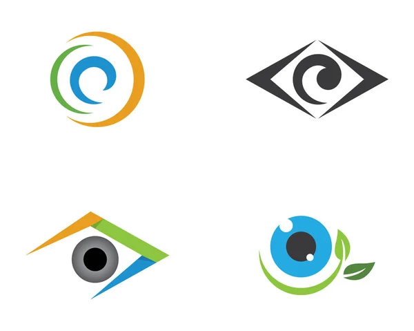 Identidade Marca Corporate Eye Care Design Logotipo Vetor — Vetor de Stock