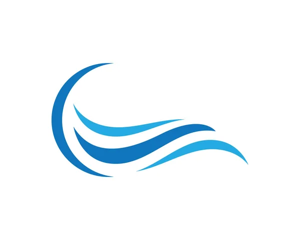 Дизайн Векторной Иконки Логотипа Water Wave — стоковый вектор