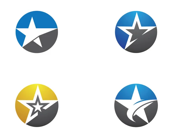 Desenho Ilustração Ícone Vetor Modelo Logotipo Estrela —  Vetores de Stock