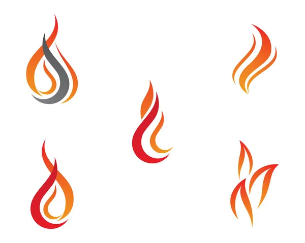 Дизайн Векторной Иконки Логотипа Fire Flame — стоковый вектор