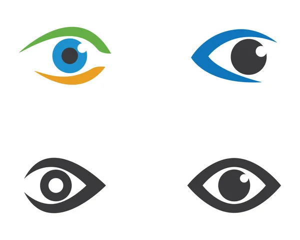 Identidade Marca Corporate Eye Care Design Logotipo Vetor — Vetor de Stock