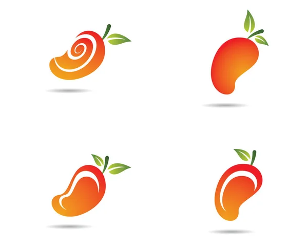Mango Logo Vorlage Vektor Symbol Illustration Design — Stockvektor