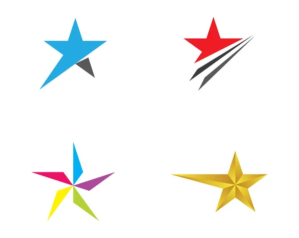 Desenho Ilustração Ícone Vetor Modelo Logotipo Estrela —  Vetores de Stock