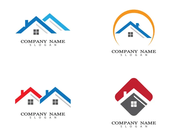 Propriedade Logotipo Modelo Vetor Ícone Ilustração Design — Vetor de Stock