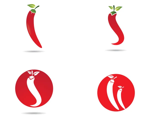 Chili Logo Vorlage Vektor Symbol Illustration Design — Stockvektor