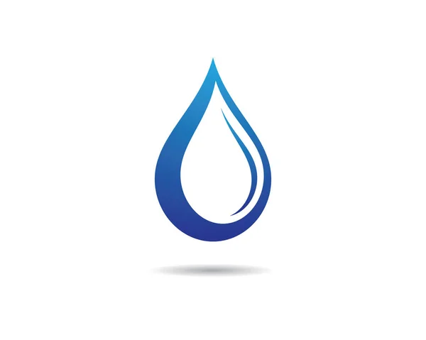 Water Drop Logo Template Vector Icon Illustration Design — Stock Vector