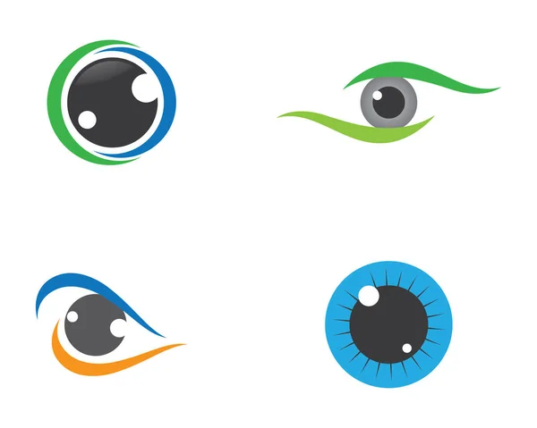 Identidade Marca Corporate Eye Care Design Logotipo Vetor —  Vetores de Stock