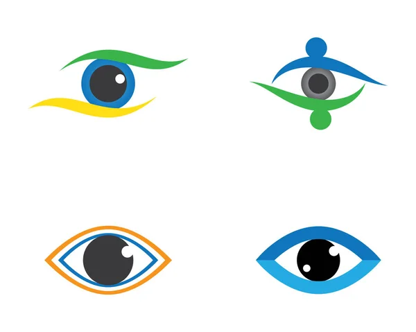 Markenidentität Corporate Eye Care Vektor Logo Design — Stockvektor