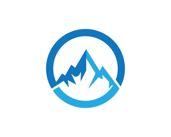 Montaña Logo Plantilla Vector Icono Ilustración Diseño — Archivo Imágenes Vectoriales