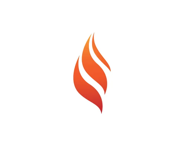 Feuer Flamme Logo Vorlage Vektor Symbol Illustration Design — Stockvektor