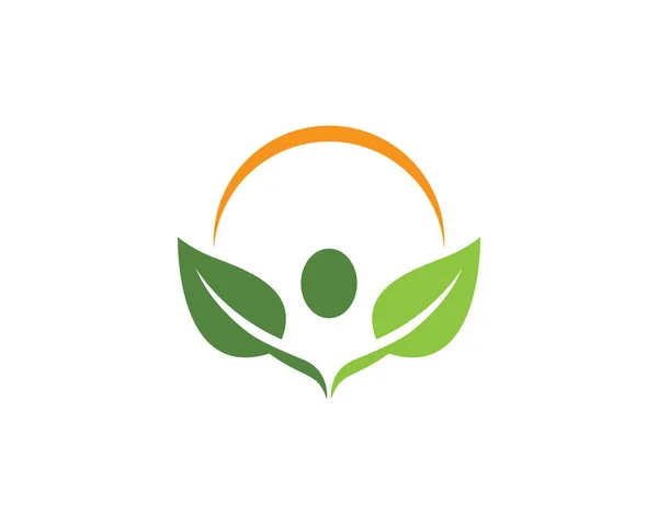 Logotipos Ecología Hoja Verde Naturaleza Elemento Vector Icono — Archivo Imágenes Vectoriales