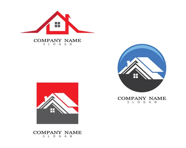 Property Logo Template Vector Icon Illustration Design Stock Illustration