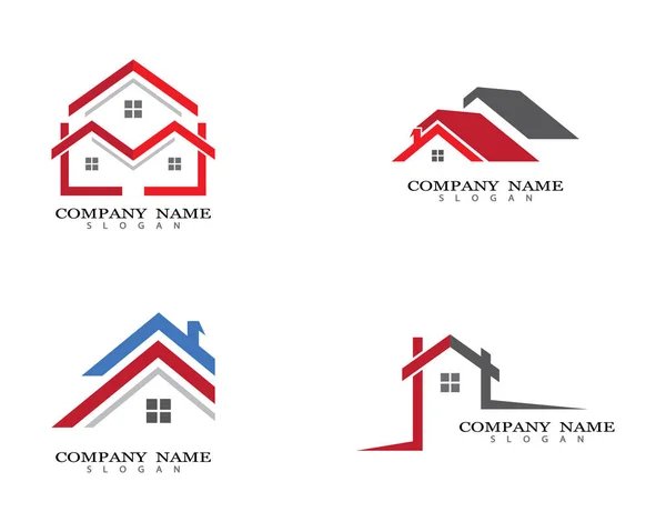 Property Logo Template Vector Icon Illustration Design — Stock Vector