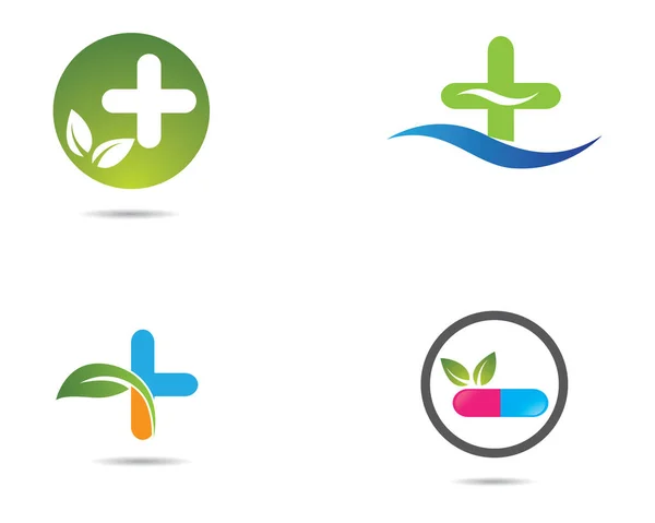 Medicinsk Logotyp Mall Vektor Ikon Illustration Design — Stock vektor