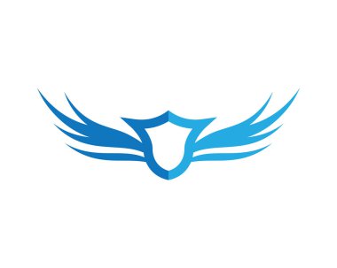 kanat logo şablon vektör resimleme tasarımı