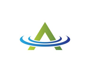 Bir harf logo vektör illüstrasyon tasarımı